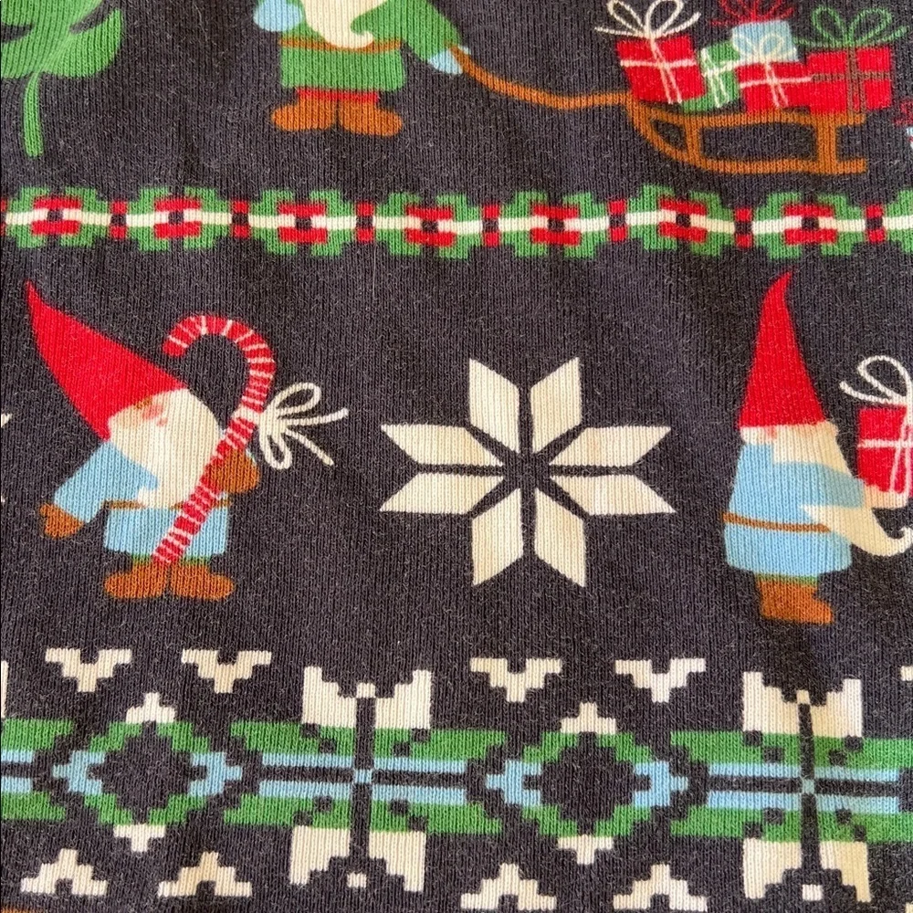 Hanna Andersson Fairisle gnome pajama set kids 3T holiday Christmas
